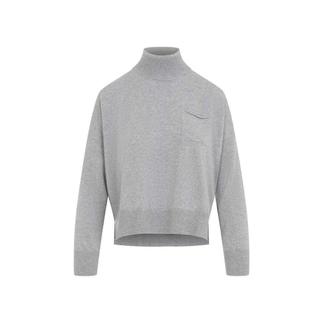 Peserico - Light Grey Virgin Wool Turtleneck - Größe 44 - grau