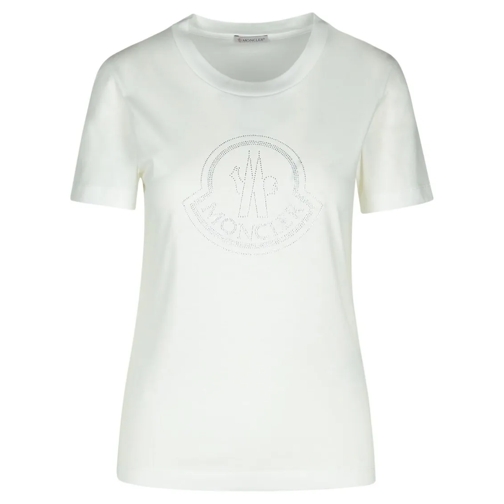 Moncler White Cotton T-Shirt White T-Shirts