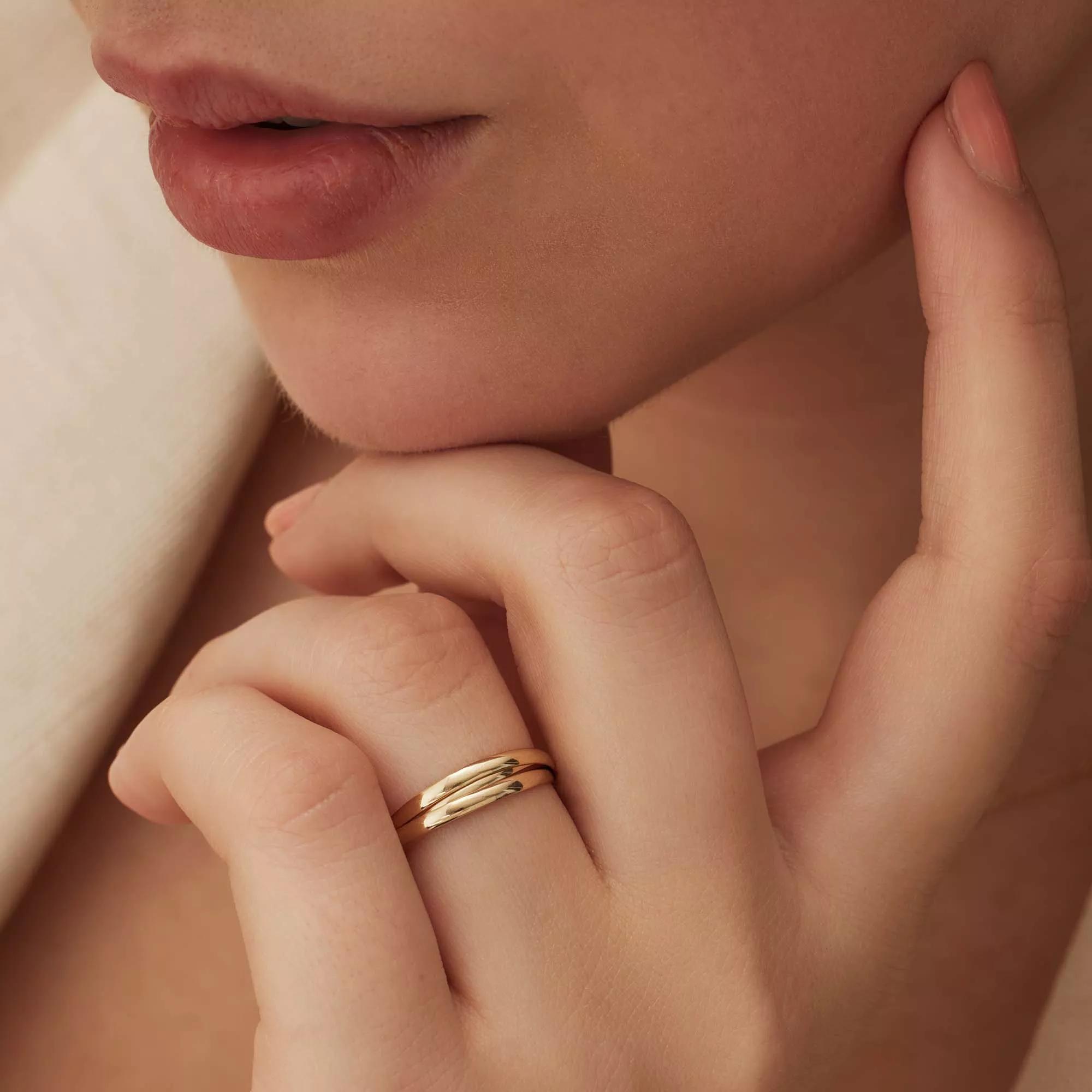 Thumbnail - Isabel Bernard Ring - Rivoli Méline 585 Gold Ring - Gr. 56 - in Gold - für Damen