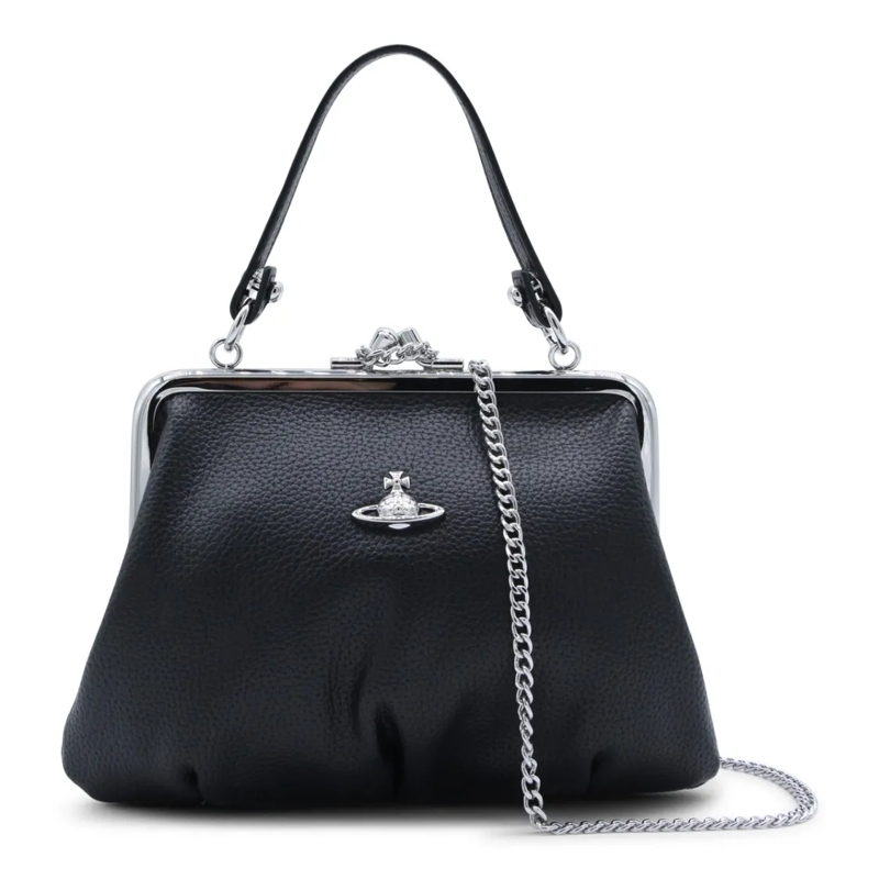Vivienne Westwood Schultertasche Black Handbag With Structured Silhouette Black