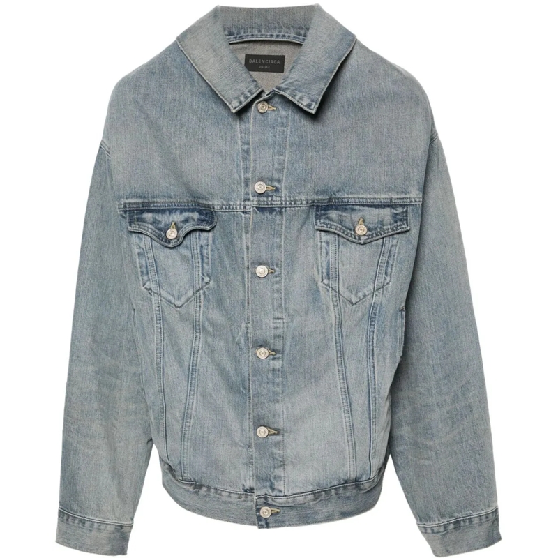 Balenciaga Übergangsjacke Coats Clear Blue blau