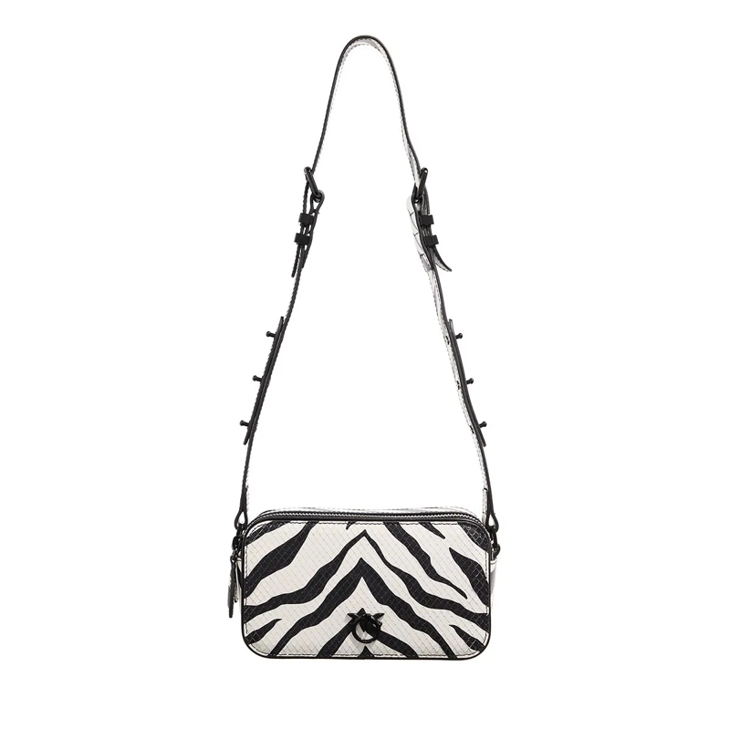 Pinko Crossbody Bag Camera Case Black/White