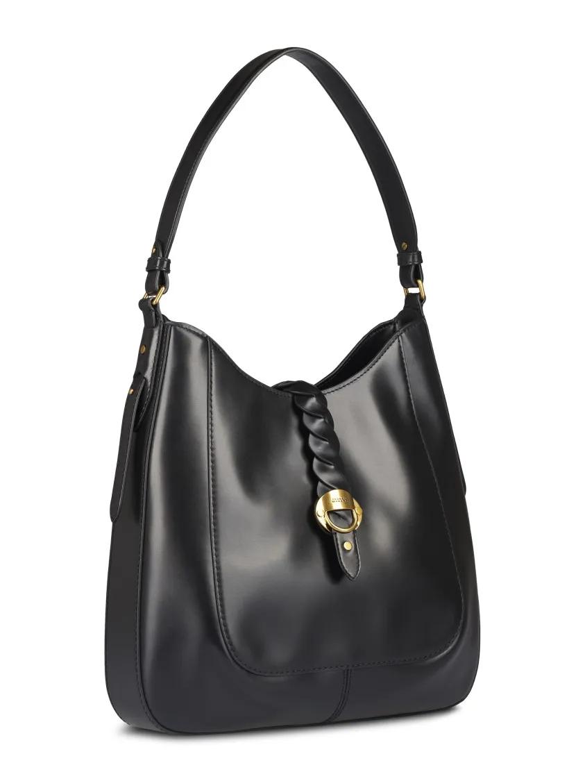 Isabel marant Crossbody bags Black Hobo Bag With Braided Detail And Adjustable in zwart