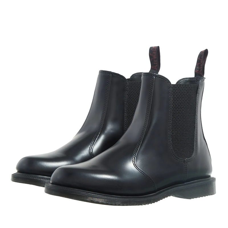 Dr. Martens Enkele laarsjes Flora Black Polished Smooth(Image 3)