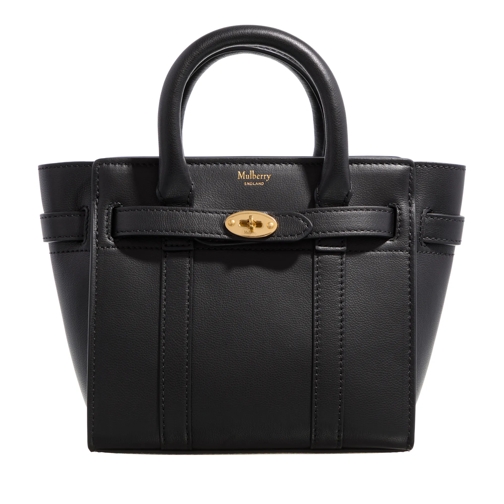 Mulberry Micro Zipped Bayswater Black Satchel