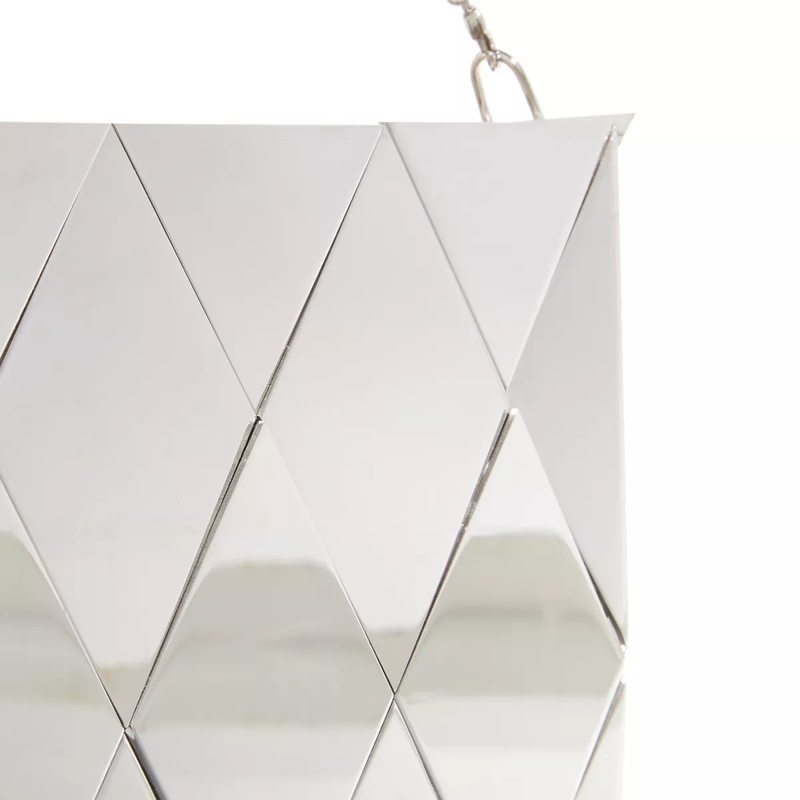 Gedebe Minitasche Tecla Metal Diamond Silver(Image 4)