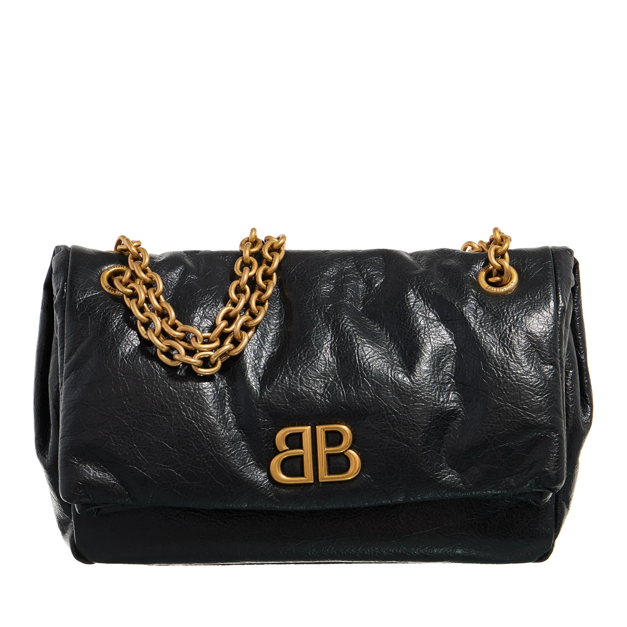 Balenciaga Hobo Bag - Monaco Small Bag With Chain - Gr. unisize - in Schwarz - für Damen