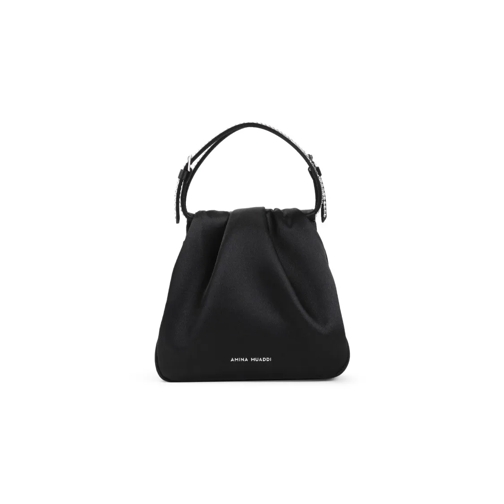 Amina Muaddi Bucket Bag Vittoria Bag Black