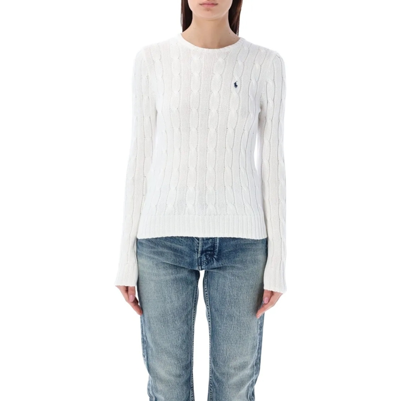Polo Ralph Lauren Pullover Touch Julianna Cable-Knit Sweater White
