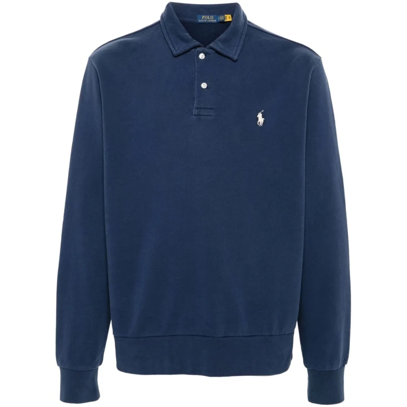 Polo Ralph Lauren Polohemd Long-Sleeved Cotton Polo Shirt Black