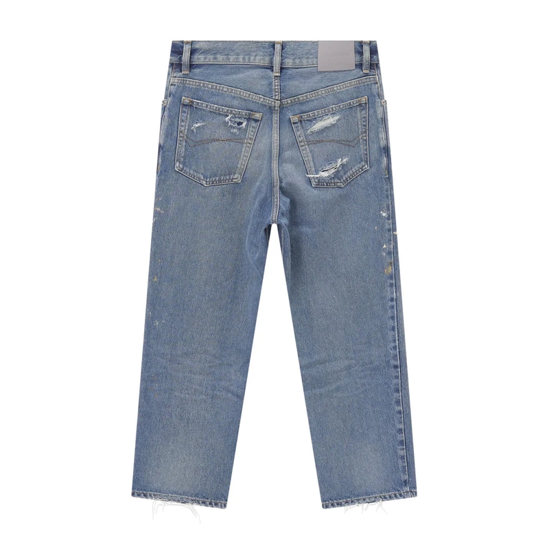 Balenciaga Jeans Relaxed-Fit Jeans aus Baumwolle blau(Image 3)
