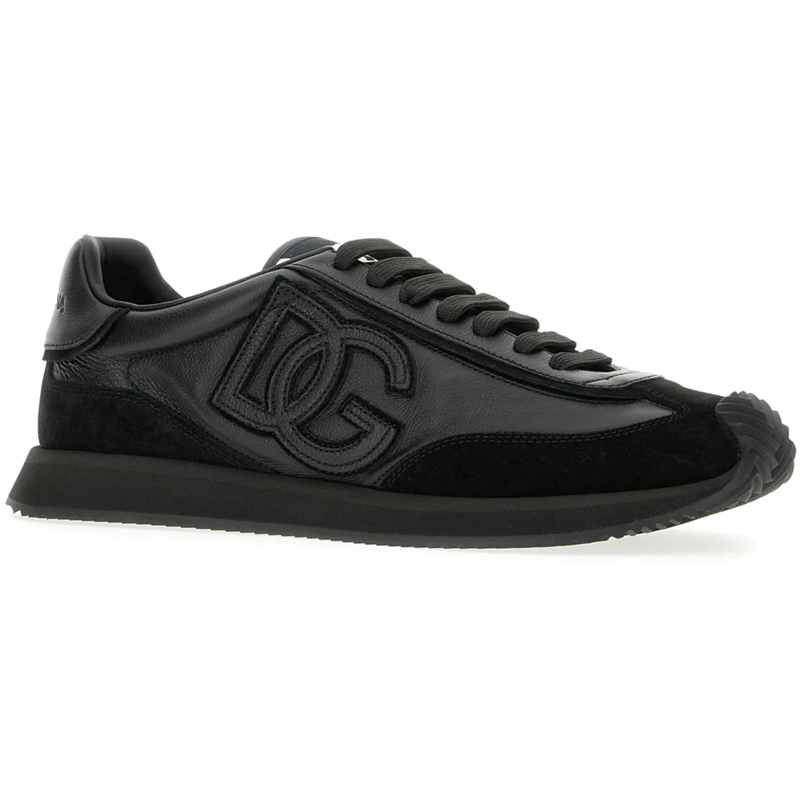 Dolce&Gabbana Low-Top-Sneaker Dolce&gabbana Black leather and suede Cushion snea schwarz(Image 2)