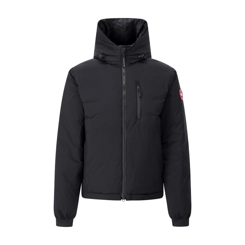 Canada Goose Blazer Kapuzenjacke Lodge mit Daunen Schwarz