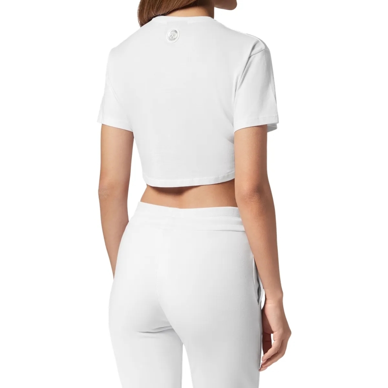 Plein Sport T-Shirt T-Shirt Rundhalsausschnitt Ss Scratch weiss(Image 2)