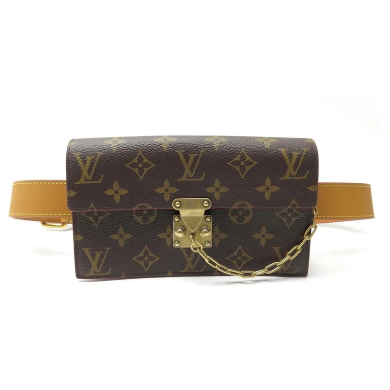 Louis Vuitton Saddle Bag NEU LOUIS VUITTON BELT BAG S LOCK BELT PM M44667 T braun