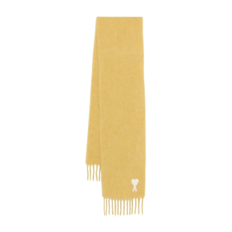 AMI Paris Écharpe légère Alpaca Blend Scarf Gold