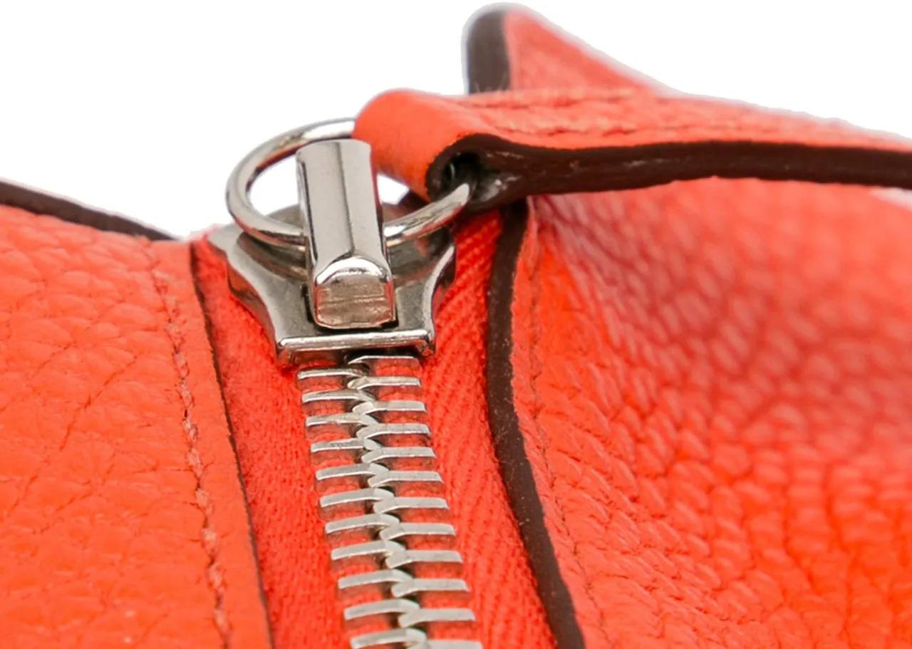 Hermès Shoppers Clemence Lindy 34 in oranje