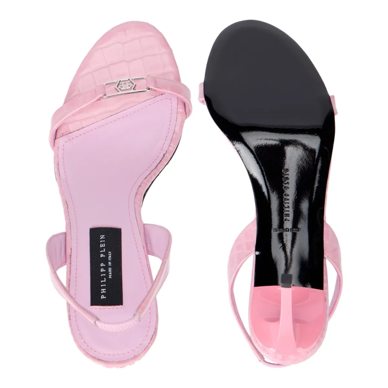 Philipp Plein Riemchensandalen High Heels Sandals Hexagon 9 rose(Image 4)