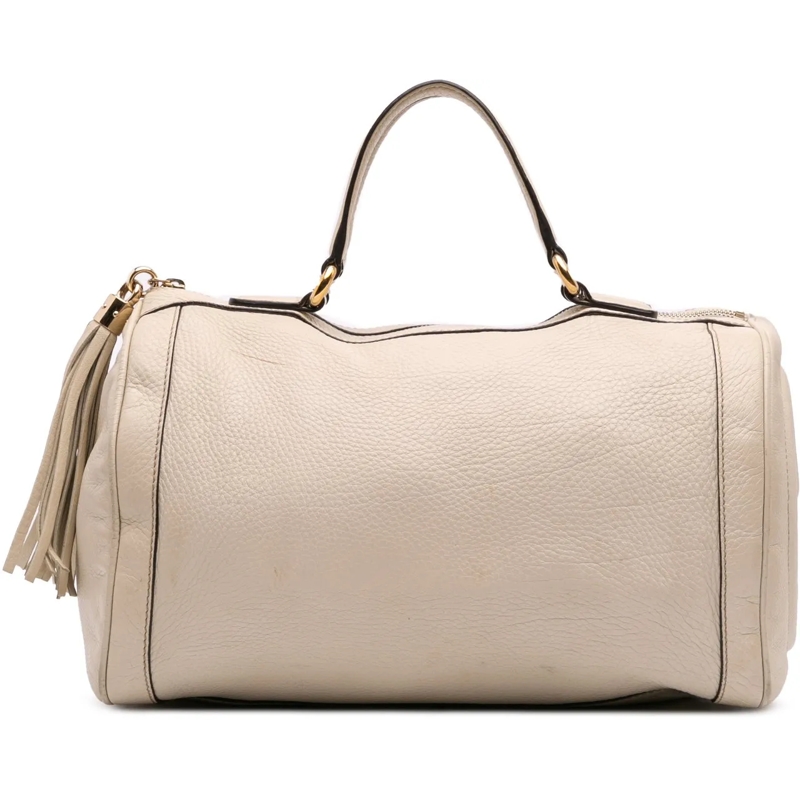 Gucci Sac week-end Leather Soho Boston weiß