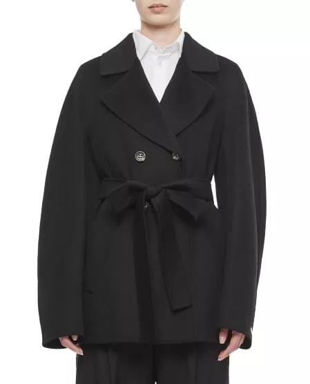 Sportmax - Ella Wool Blend Short Coat - Größe 44 - black