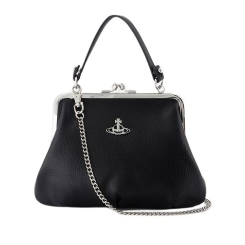 Vivienne Westwood Sac à bandoulière Granny Frame Purse - Leather - Black Black