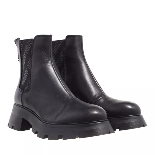 DKNY Sasha Slip On Boot Black/Shiny Black Ankle Boot