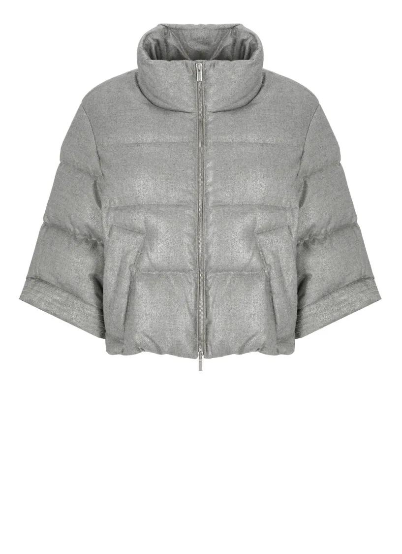 Peserico - Quilted And Padded Down Jacket - Größe 42 - grau