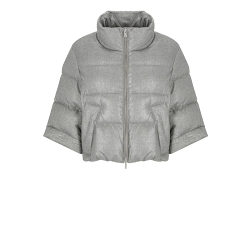 Peserico  Quilted And Padded Down Jacket Grey