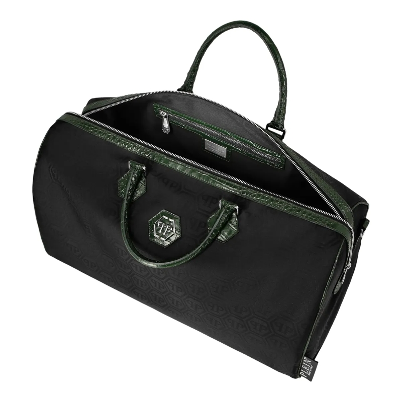 Philipp Plein Weekender Henkel Tasche Monogram schwarz(Image 4)