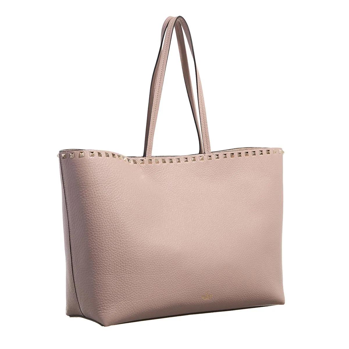 Valentino Garavani Shoppers Tote Rockstud in taupe