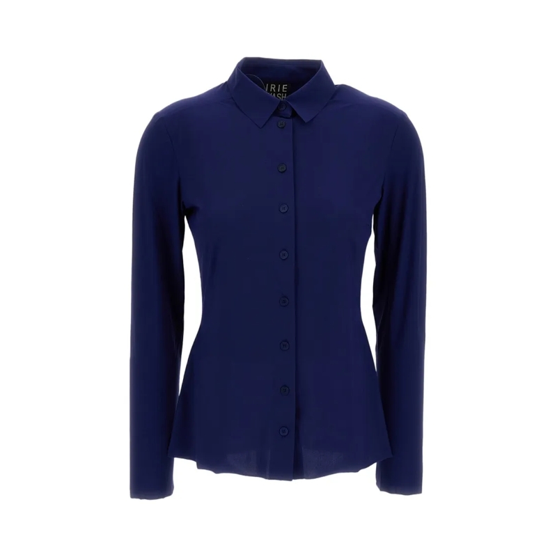 Irie' Chemise Tailored Blue Shirt With Button-Down Front Blue