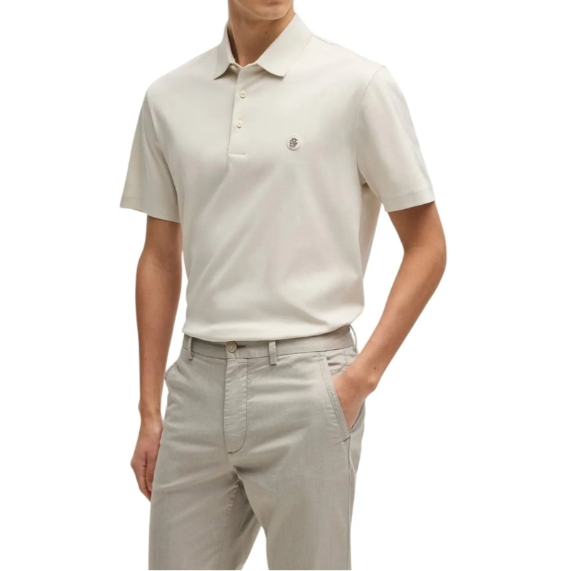 Boss Polohemd Heren Polo weiß