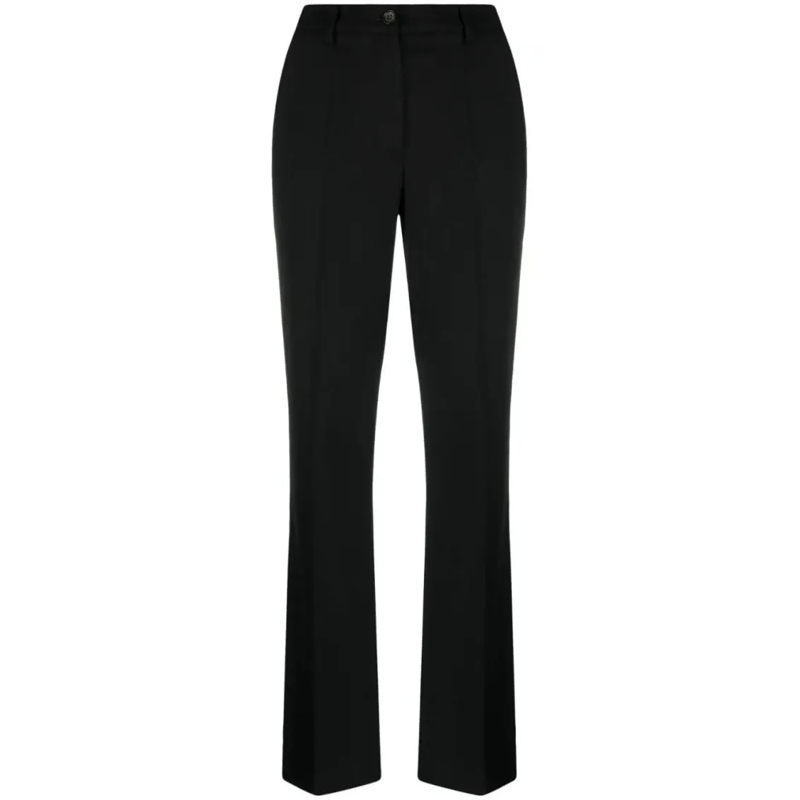 P.A.R.O.S.H.  Tailored Black Trousers With Structured Waistband Black
