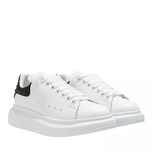 Alexander McQueen Detailed Oversized Sneakers Leather White/Black Low-Top Sneaker