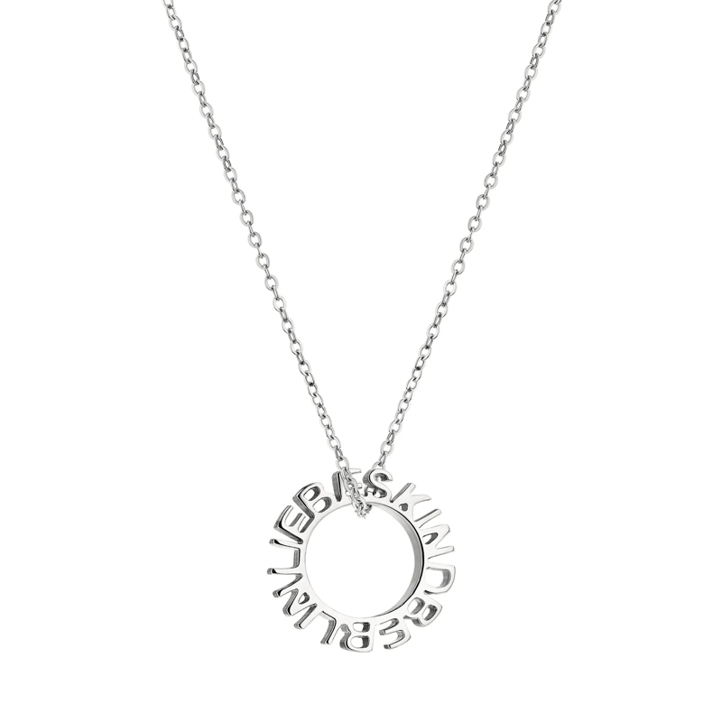 Liebeskind Berlin Mittellange Halskette Edelstahl Halskette schwarz