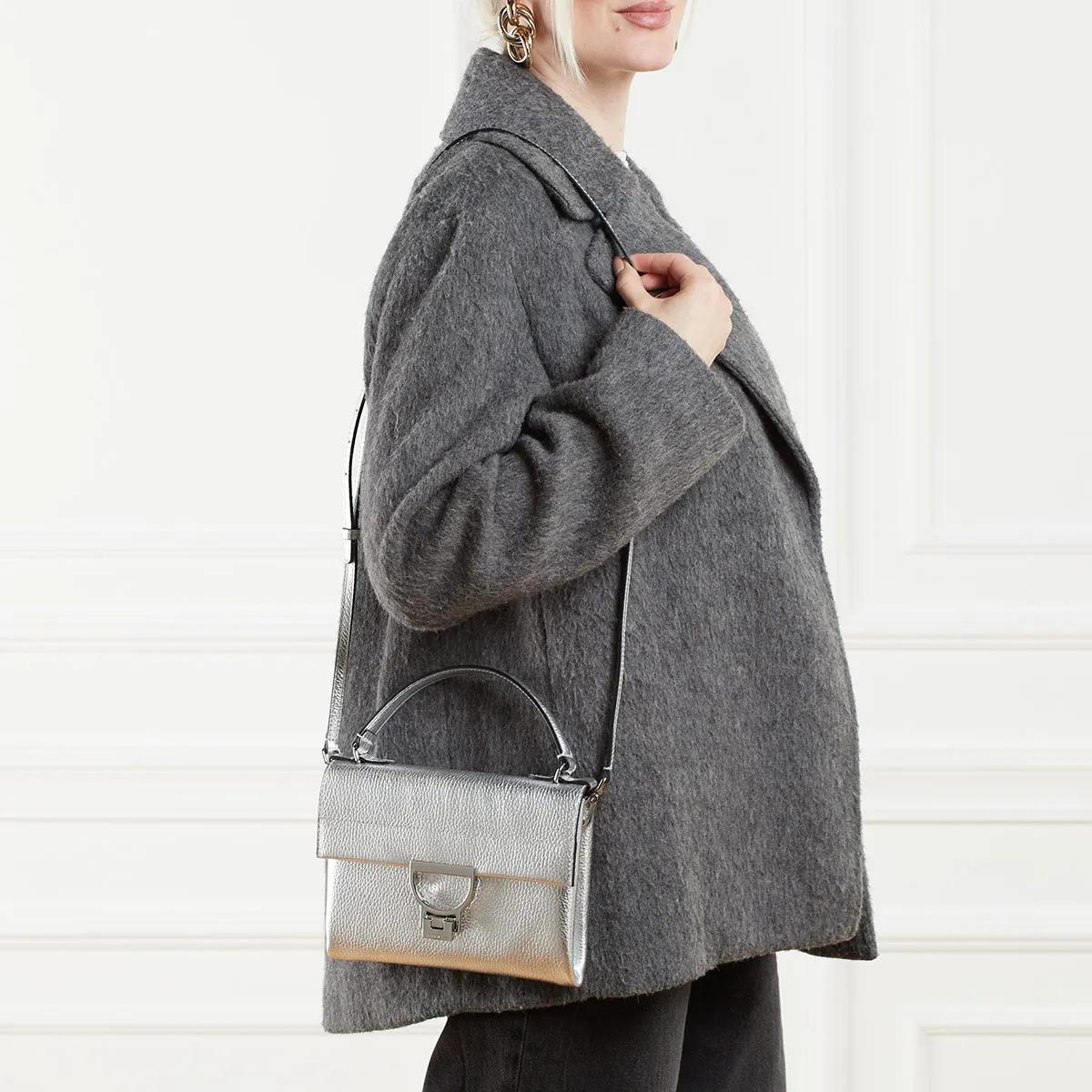 Coccinelle Zilver Metallic Mini Tas Chic Stijl Gray Dames