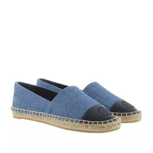 Tory Burch Color Block Espadrilles Chambray Navy Espadrille