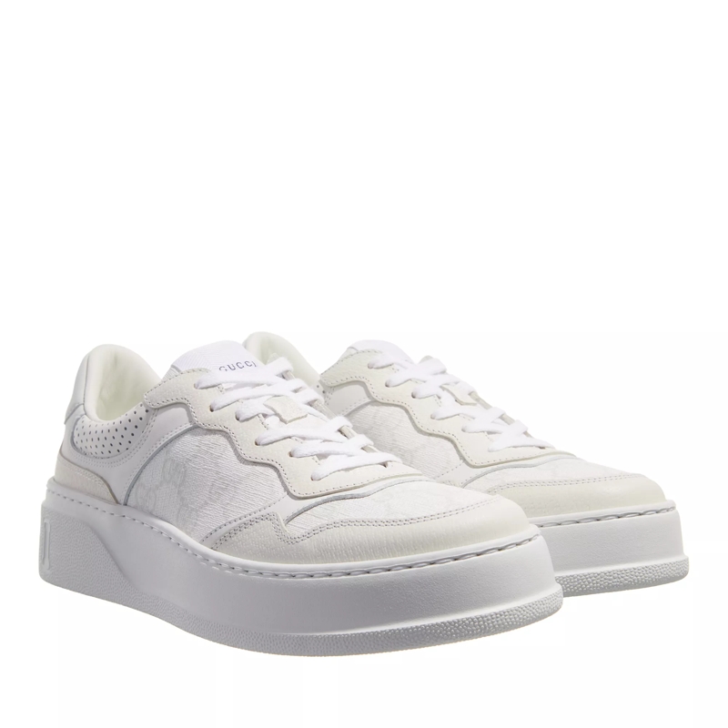 Gucci Low-Top Sneakers Chunky Leather Sneaker With Logo Detail White