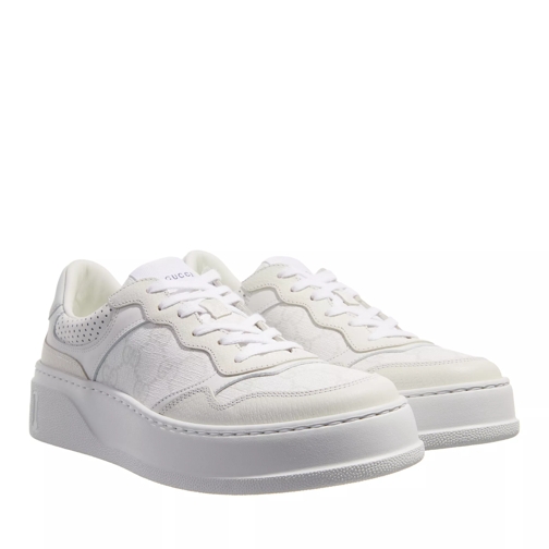 Gucci Chunky Leather Sneaker With Logo Detail White Low-Top Sneaker