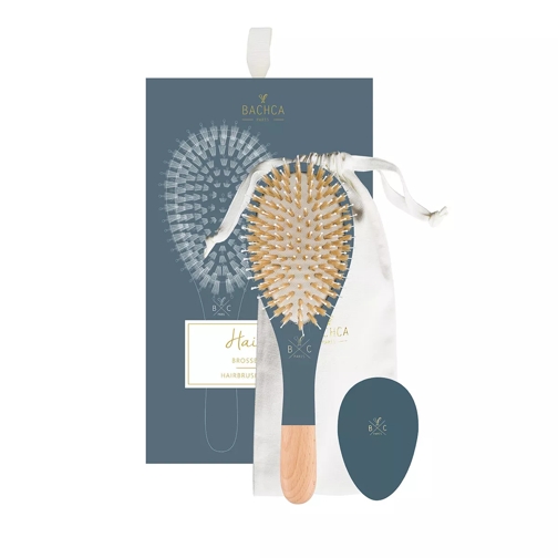 Bachca Hair Kit Brush Boar And Nylon + Wooden Mirror+Comb Zubehörset