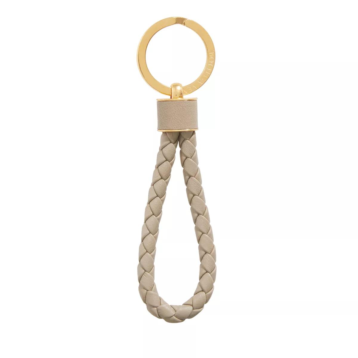 Bottega Veneta Schlüsselanhänger - Keyring Intrecciato 19 - Gr. unisize - in Taupe - für Damen