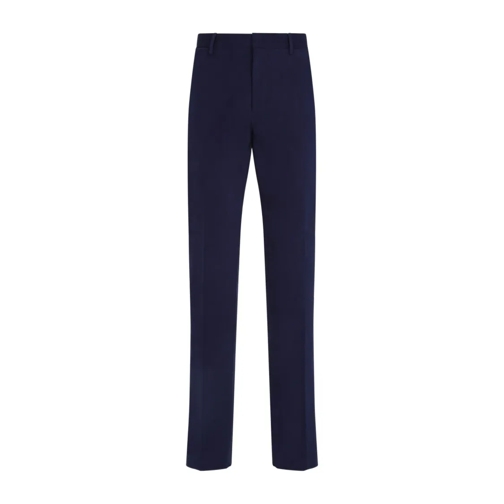 Zegna Chinos Winter Chino Pants Blue