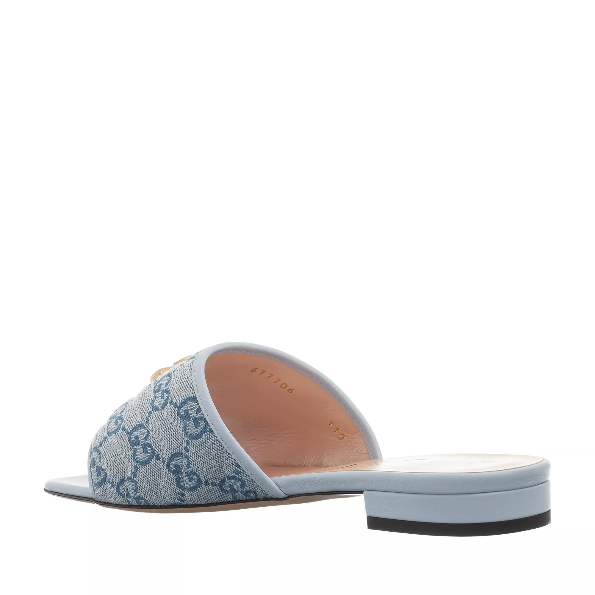 Blue gucci slides womens hot sale