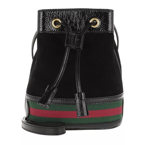 Gucci Ophidia Shoulder Bag Leather Black Bucket Bag
