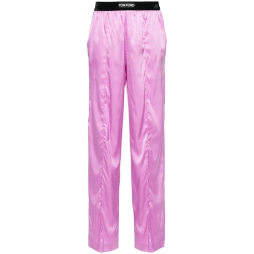 Tom Ford Purple Satin Pajama Pants Purple 