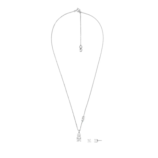Michael Kors Sterling Silber Anhänger Halskette Set Silver Kurze Halskette