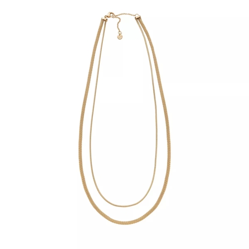 Skagen Merete Stainless Steel Multi Strand Necklace Gold Kort halsband