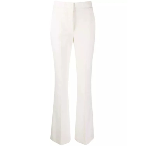 Genny White Flared Trousers White Pantalons