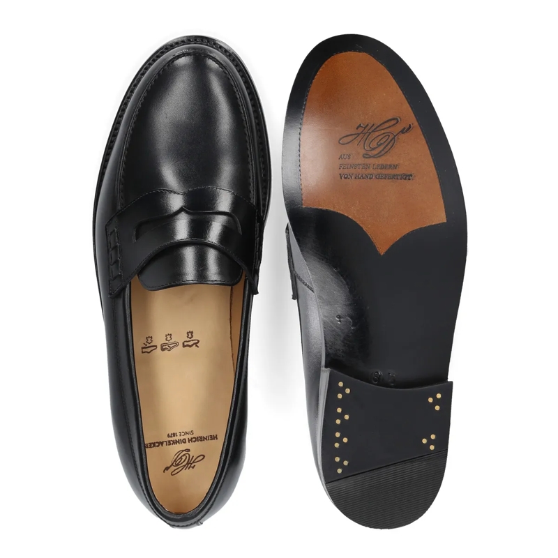 Heinrich Dinkelacker Loafer Slipper Janosh K Plain AC schwarz(Image 4)