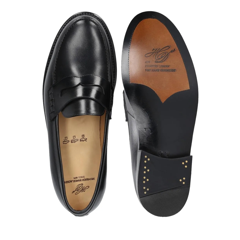 Heinrich Dinkelacker Mocassin Slipper Janosh K Plain AC schwarz(Image 4)